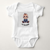Aangepaste Baby Bodysuit-"Ik ben de baas" Foto & T Romper (Voorkant)