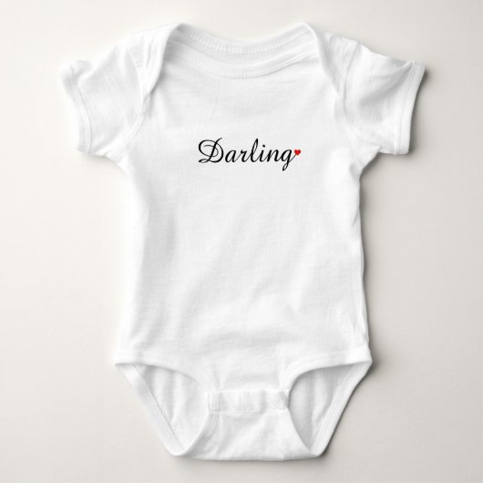 Aangepaste Baby Bodysuit met Schattigee bijnaam –  (Voorkant)