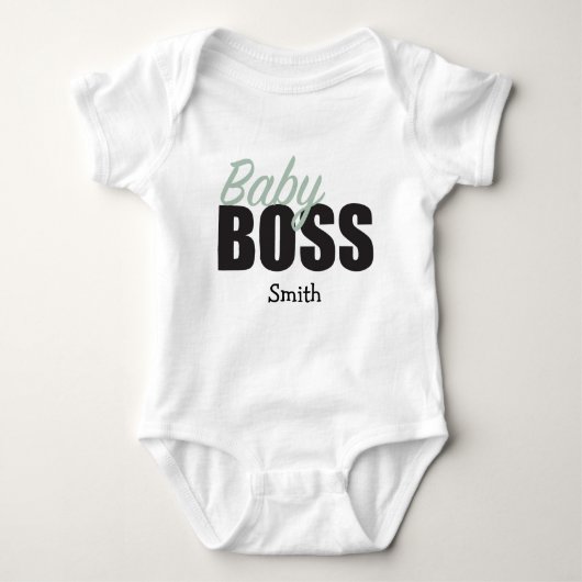 Aangepaste Baby BOSS Romper (Voorkant)