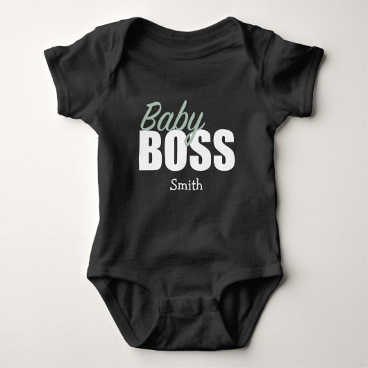 Aangepaste Baby BOSS Romper (Voorkant)