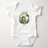 Aangepaste Baby Dinosaur-carrosserie Romper (Voorkant)