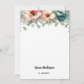 Aangepaste Baby Douche Uitnodigingen | Leuk dieren (Achterkant)