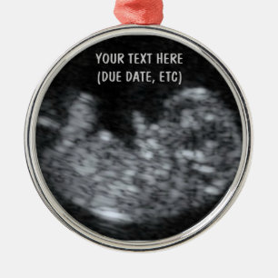 Aangepaste Baby echografie foto Metalen Ornament