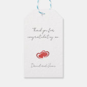 Aangepaste Baby Eerste Verjaardag Foto en Datum Cadeaulabel (Achterkant)