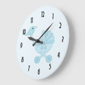 Aangepaste Baby en mammie Bluebird Nursery Grote Klok (Hoek)