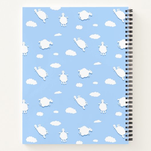 Aangepaste Baby en publicatieblad voor wolken en s Notitieboek (Achterkant)