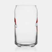 Aangepaste Baby Face Santa Hat Kerstfoto Blikvorm Glas (Links)