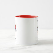 Aangepaste Baby Face Santa Hat Kerstfoto Mok (Midden)