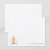Aangepaste Baby flat met snoet Notitiekaartje (Voorkant / Achterkant)