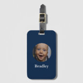 Aangepaste baby foto aangepast bagagelabel (Voorkant (verticaal))