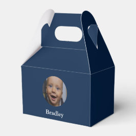 Aangepaste baby foto aangepast bedankdoosjes