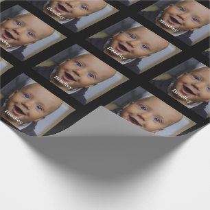Aangepaste baby foto aangepast cadeaupapier