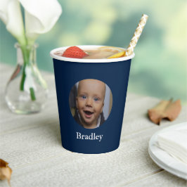 Aangepaste baby foto aangepast papieren bekers