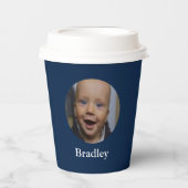 Aangepaste baby foto aangepast papieren bekers (Voorkant)