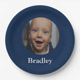 Aangepaste baby foto aangepast papieren bordje