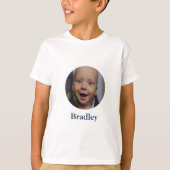 Aangepaste baby foto aangepast t-shirt (Voorkant)