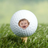 Aangepaste Baby-foto, Baby-fotogezicht Golfballen (Insitu Shirt)
