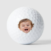 Aangepaste Baby-foto, Baby-fotogezicht Golfballen (Voorkant)