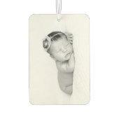 Aangepaste Baby Foto Hallo Grandma Grandpa Naam Luchtverfrisser (Achterkant)