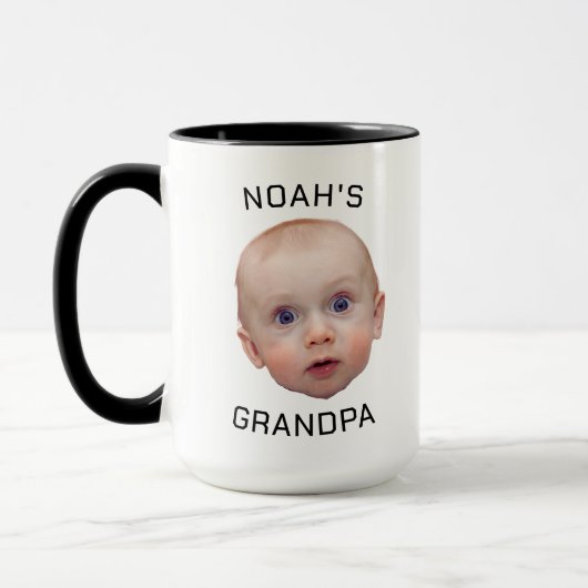 Aangepaste Baby Foto Mok | Aangepaste Baby Face-mo (Links)