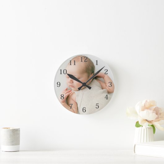 Aangepaste Baby foto Ronde Klok (Huis)