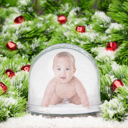 Aangepaste Baby foto Sneeuwbol (Kerstmis)
