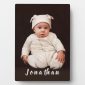 Aangepaste Baby foto-tablet-Plaque met Easel Fotoplaat (voorkant)