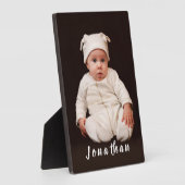 Aangepaste Baby foto-tablet-Plaque met Easel Fotoplaat (Zijkant)