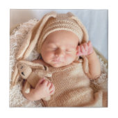 Aangepaste Baby foto Tegeltje (Voorkant)
