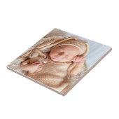 Aangepaste Baby foto Tegeltje (Zijkant)