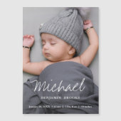 Aangepaste Baby Fotoaankondiging magneet (Voorkant)