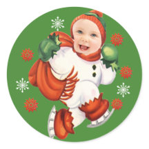 Aangepaste Baby Fotobrochure met kerstsnowflakes