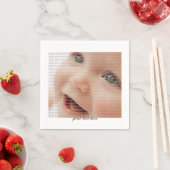 Aangepaste Baby-fotofetiepapierserie Napkin Servet (Insitu)