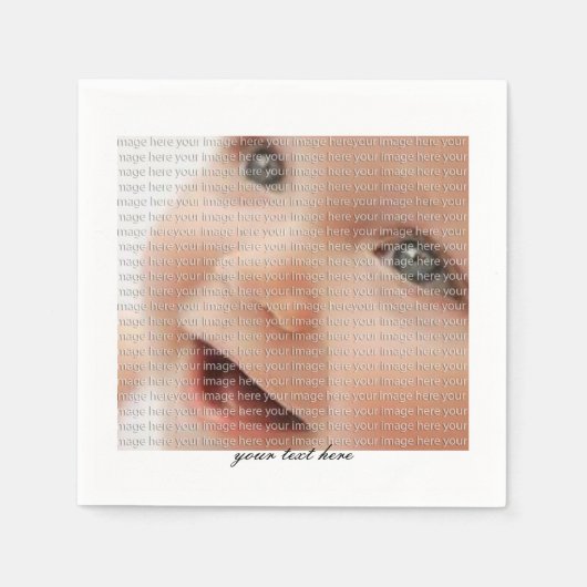 Aangepaste Baby-fotofetiepapierserie Napkin Servet (Voorkant)