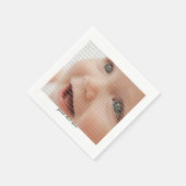 Aangepaste Baby-fotofetiepapierserie Napkin Servet (Hoek)