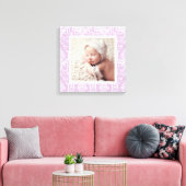 Aangepaste Baby foto's en damesrand zure kunst Canvas Afdruk (Insitu (Woonkamer))