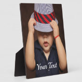 Aangepaste Baby fototablet Plaque met Easel Fotoplaat (Zijkant)