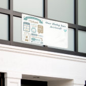 Aangepaste baby geboorteaankondiging spandoek (Buitenkant Gebouw)