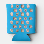 Aangepaste Baby gezicht, aangepaste familie 3 foto Blikjeskoeler (Achterkant)