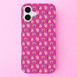 Aangepaste Baby Gezicht, Aangepaste Familie 3 Foto iPhone 16 Plus Hoesje