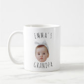 Aangepaste Baby Gezicht Foto Mam Pap Koffiemok (Links)