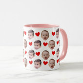 Aangepaste Baby Gezicht foto Mok | Oma Opa Gift (Voorkant rechts)