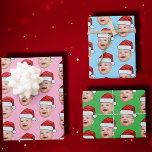 Aangepaste Baby Gezicht Foto Santa Hat Christmas P Inpakpapier Vel<br><div class="desc">Aangepaste Baby Gezicht Foto Santa Hat Kerst Roze Verpakkingspapier</div>