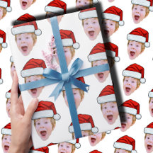 Aangepaste Baby Gezicht Foto Santa Hat Kerstmis