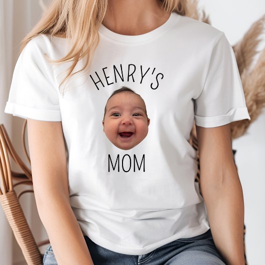 Aangepaste Baby Gezicht Gepersonaliseerde Kind Fot T-shirt