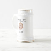 Aangepaste Baby Gezicht Mama Pap Verjaardag Gift Bierpul (Voorkant links)