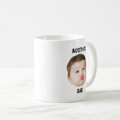 Aangepaste Baby Gezicht Mok 1e Vaderdag, CUSTOM KI (Voorkant rechts)