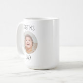 Aangepaste Baby Gezicht Mok 1e Vaderdag Mok, Custo (Voorkant links)