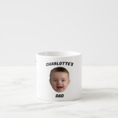 Aangepaste Baby Gezicht Mok, Aangepaste Nieuwe Dad Espresso Kop (Voorkant)