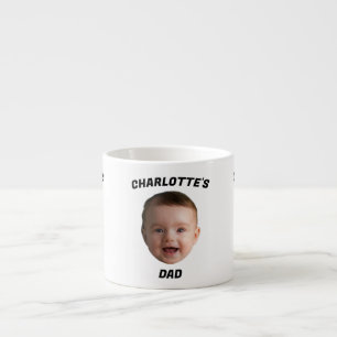 Aangepaste Baby Gezicht Mok, Aangepaste Nieuwe Dad Espresso Kop